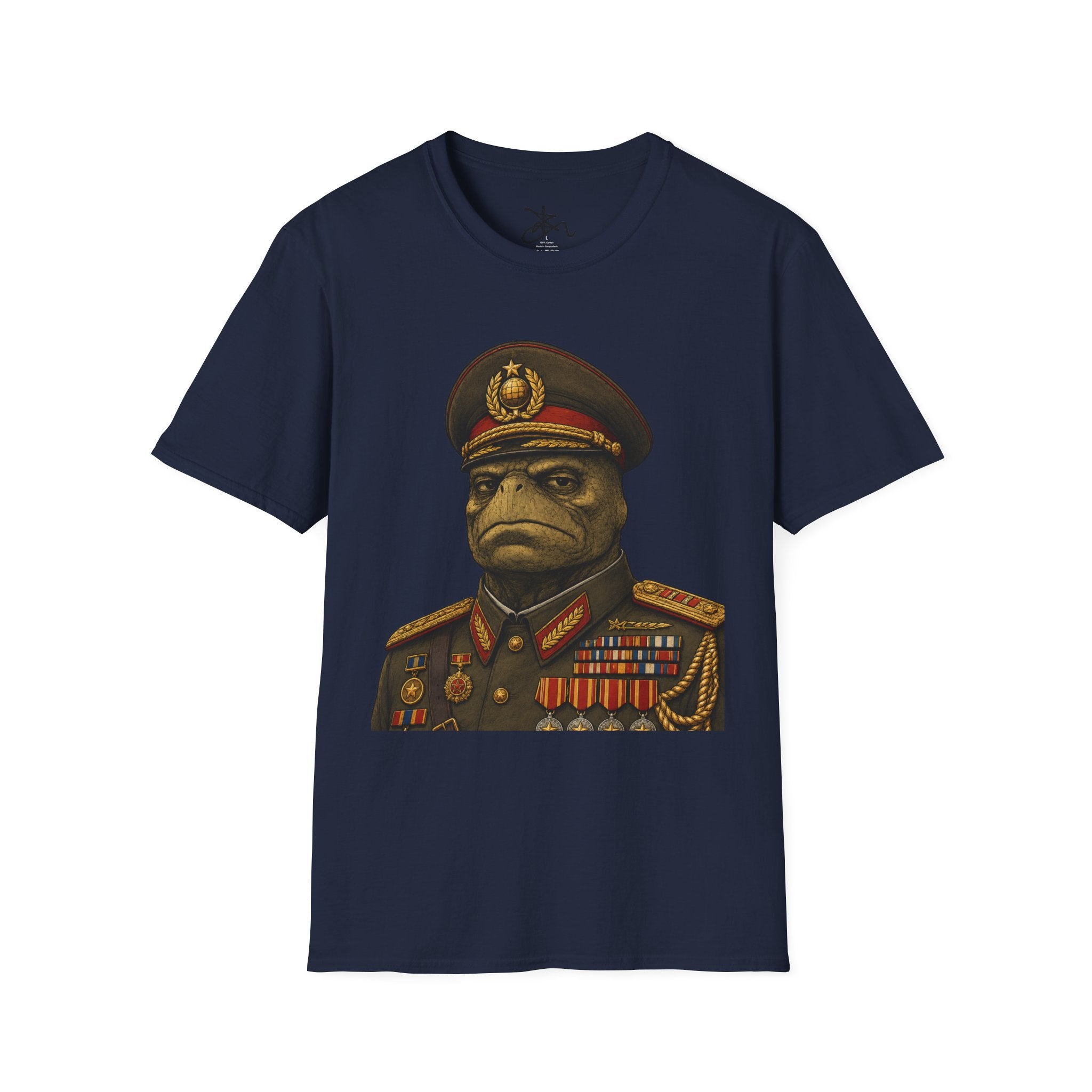 Zima Dictator Turtle T-Shirt — Dictator Turtle Illustrated Novelty Tee