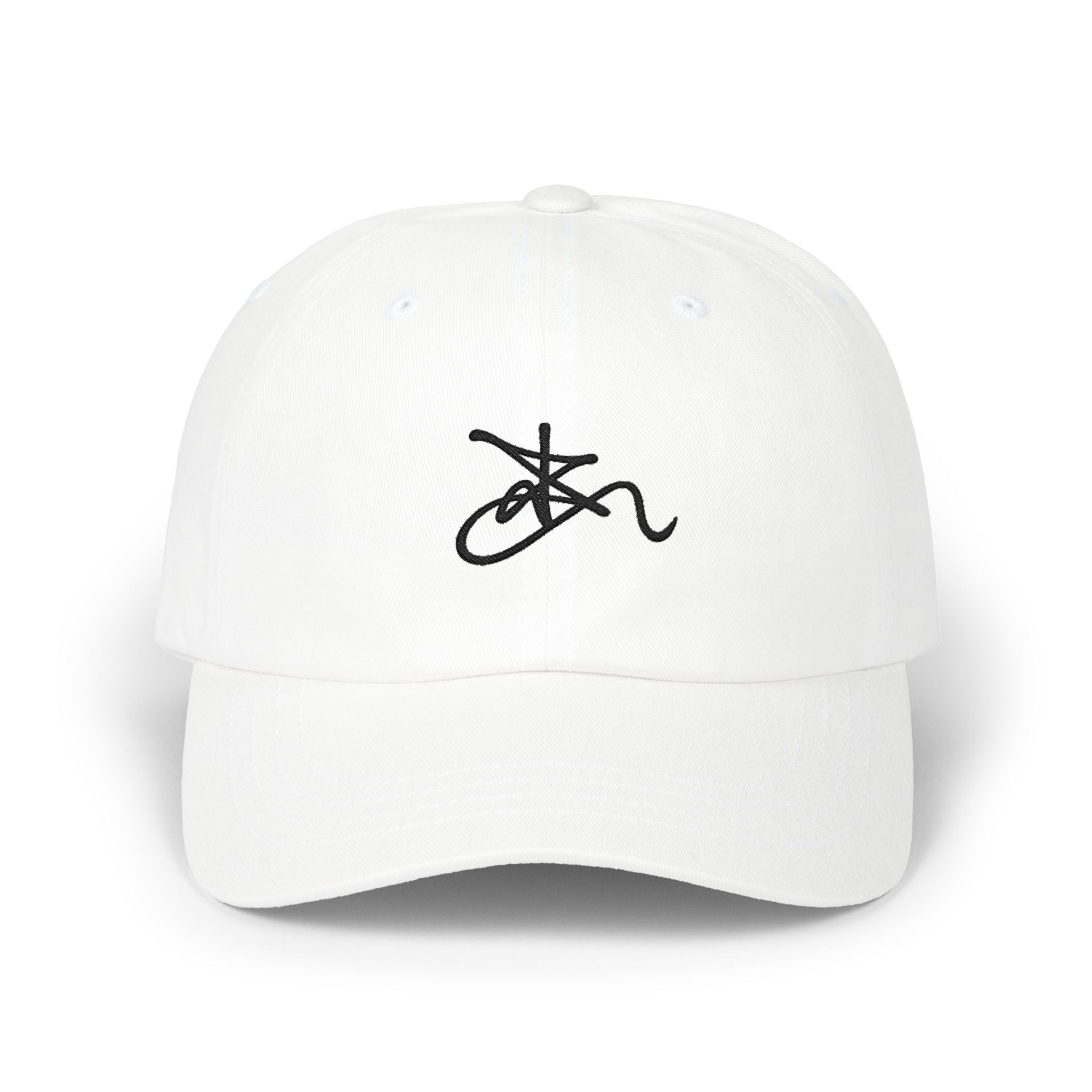 Zima Embroidered Minimalist Signature Dad Cap — Classic Unstructured Hat