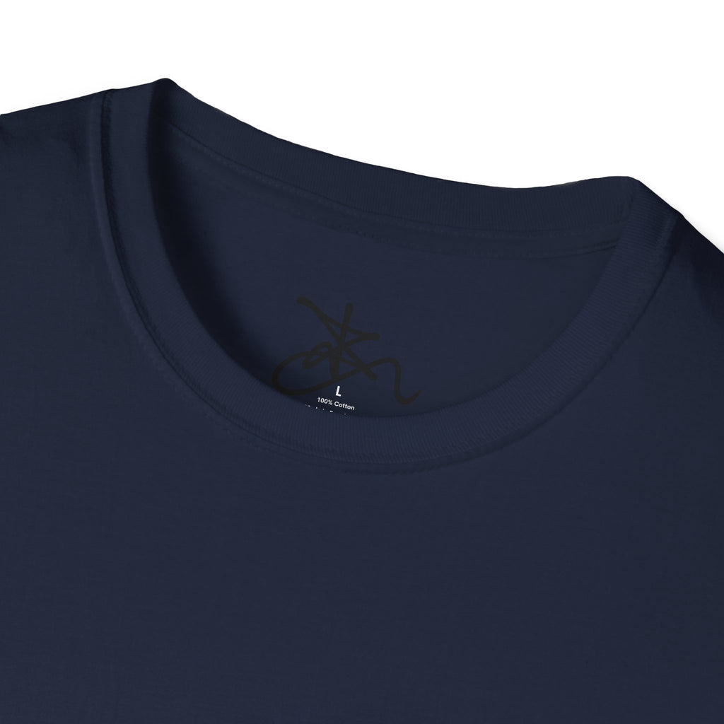 Zima Chest Pink Suit Tee — Minimal Pink Suit T-Shirt