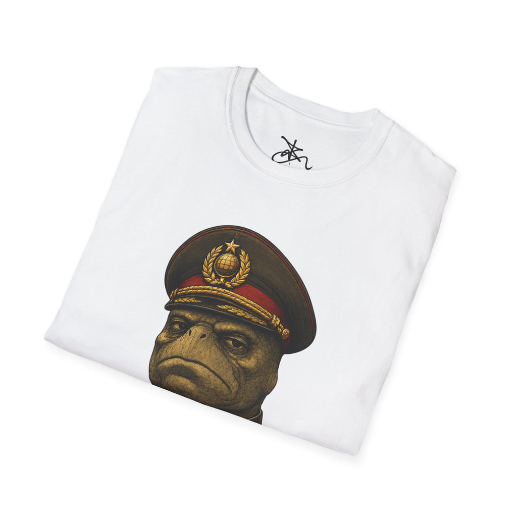 Zima Dictator Turtle T-Shirt — Dictator Turtle Illustrated Novelty Tee